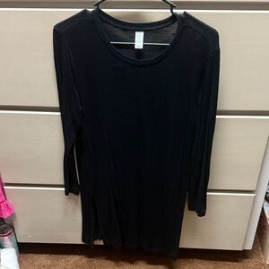 Old Navy Luxe black 3/4 Sleeve Tunic top